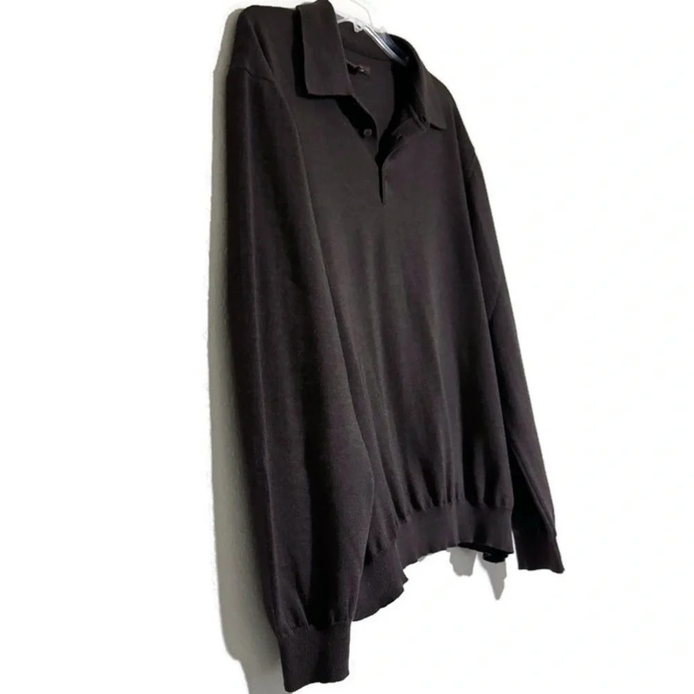 NORDSTROM VINTAGE CHOCOLATE BROWN ANGORA SWEATER